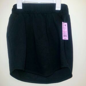 Wild Fable Black Sweatshirt Material Super soft Skirt, Size Small